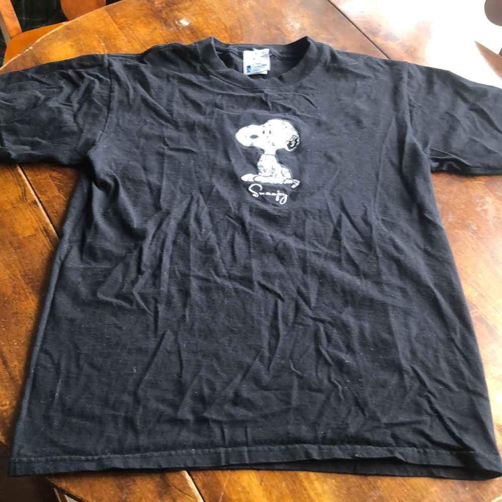 Snoopy glitter shirt. Women’s size medium